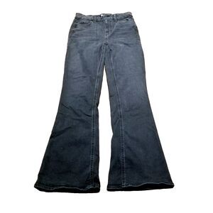 Paige High Rise Laurel Canyon Jeans Women's Size 28 Black Flare Stretch (28×31)